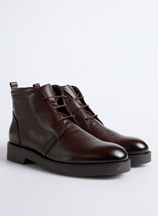 F By Fabrika Kahverengi Erkek Deri Bot LASHA - Görsel 3