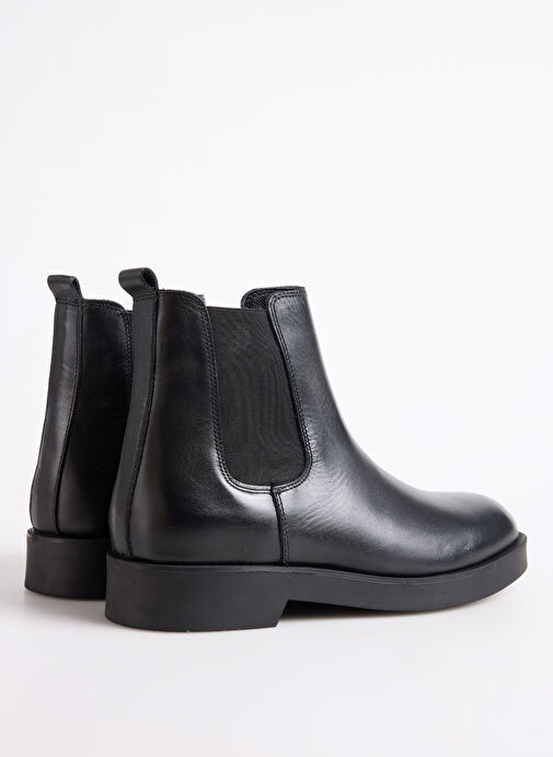 F By Fabrika Siyah Erkek Deri Bot MANTA - Görsel 4