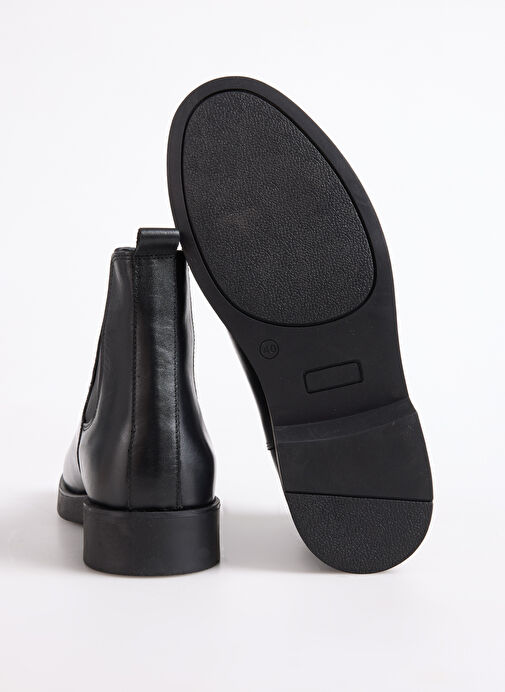 F By Fabrika Siyah Erkek Deri Bot MANTA - Görsel 5