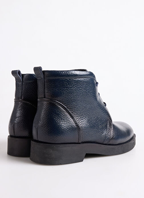 F By Fabrika Lacivert Erkek Deri Bot LASHA - Görsel 4