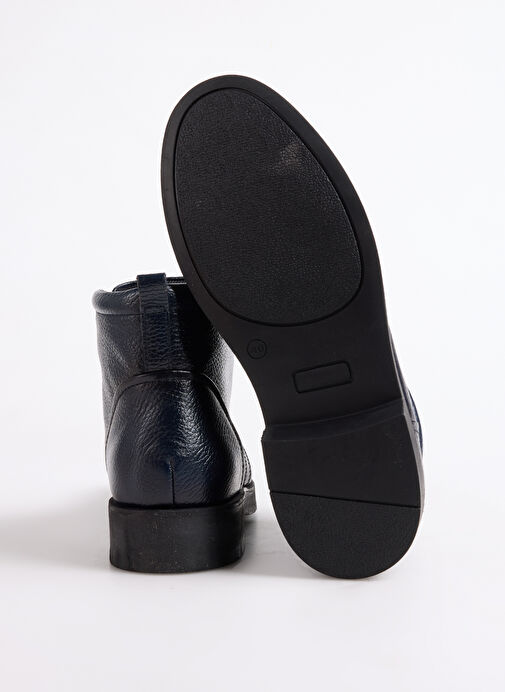 F By Fabrika Lacivert Erkek Deri Bot LASHA - Görsel 5