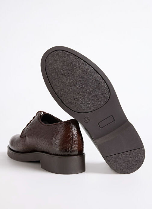 F By Fabrika Kahverengi Erkek Deri Klasik Ayakkabı ARUN - Görsel 5