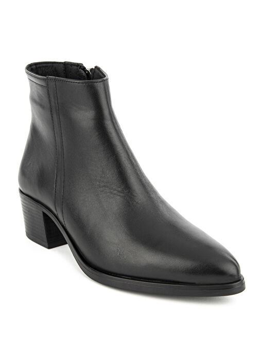 Hush Puppies Siyah Kadın Deri Topuklu Bot 725011-001 - Görsel 4