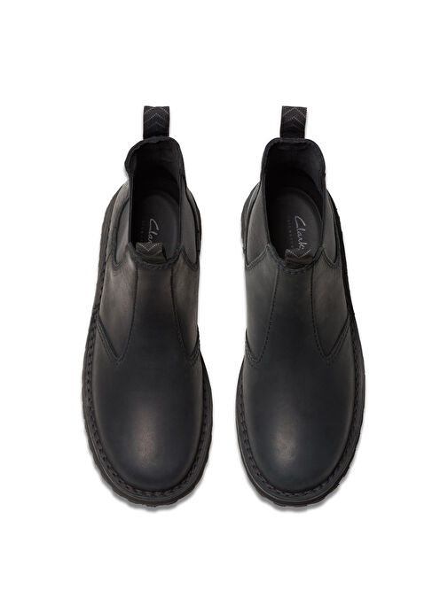 Clarks Siyah Erkek Deri Bot Solsbury Easy - Görsel 6