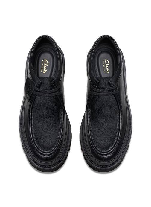 Clarks Siyah Erkek Deri Günlük Ayakkabı Badell Seam - Görsel 5