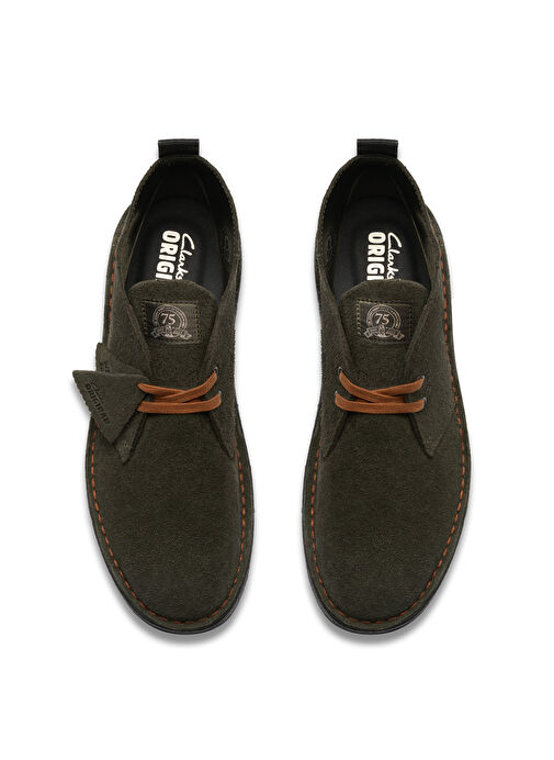 Clarks Yeşil Erkek Süet Bot Desert Boot - Görsel 6