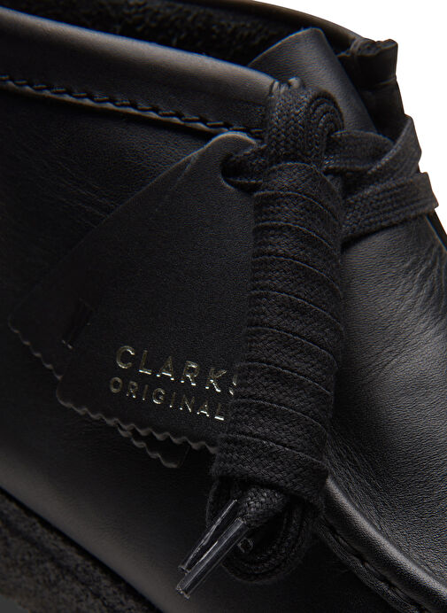 Clarks Siyah Erkek Deri Bot Wallabee Boot - Görsel 9