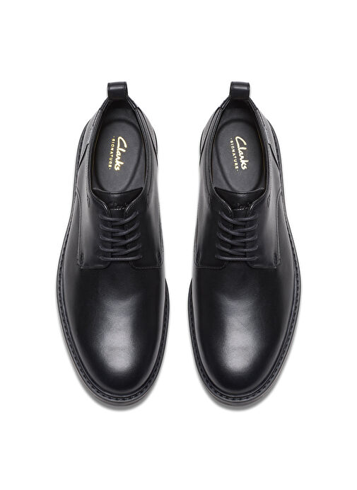 Clarks Siyah Erkek Deri Klasik Ayakkabı Aldwin LaceGTX - Görsel 5