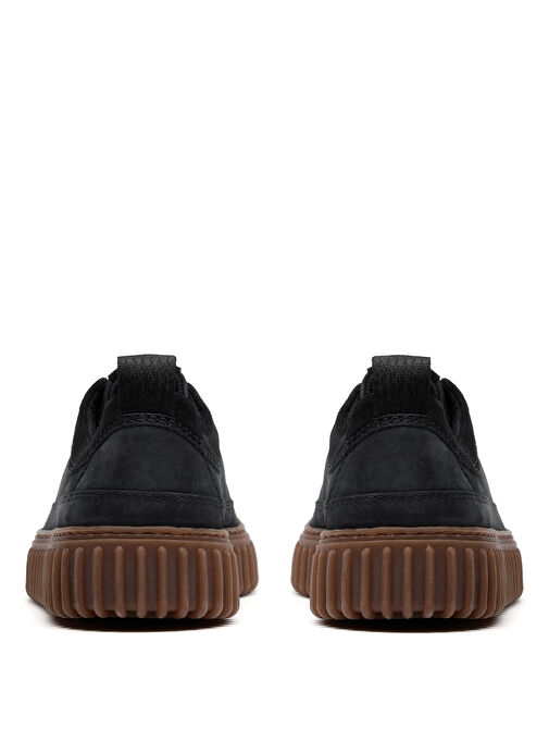 Clarks Siyah Erkek Nubuk Günlük Ayakkabı Torhill Lace - Görsel 6