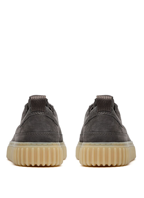 Clarks Gri Erkek Nubuk Günlük Ayakkabı Torhill Lace - Görsel 6