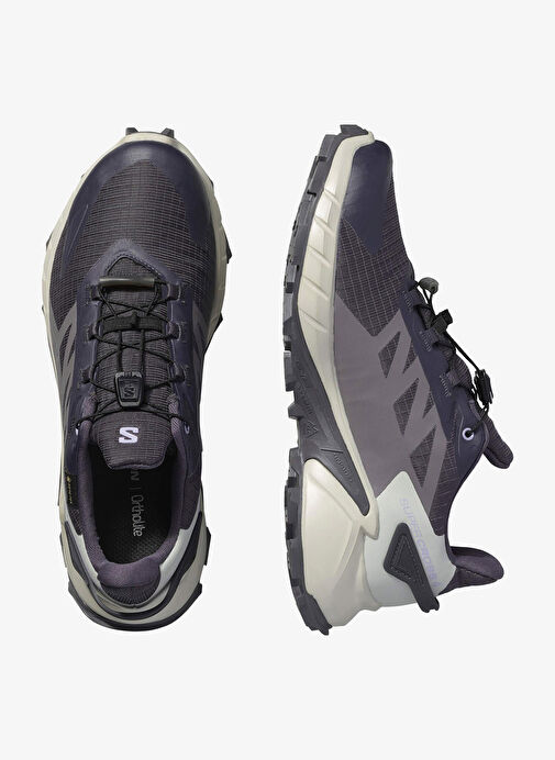 Salomon L47976100_SUPERCROSS 4 GORE-TEX W Gri Kadın Outdoor Ayakkabısı - Görsel 3