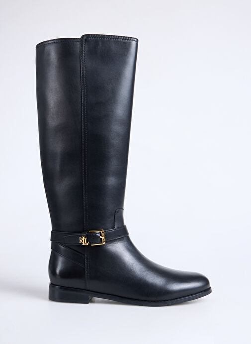 Lauren Ralph Lauren Siyah Kadın Deri Çizme 802967769001 - Görsel 2