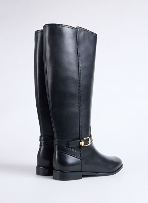 Lauren Ralph Lauren Siyah Kadın Deri Çizme 802967769001 - Görsel 4