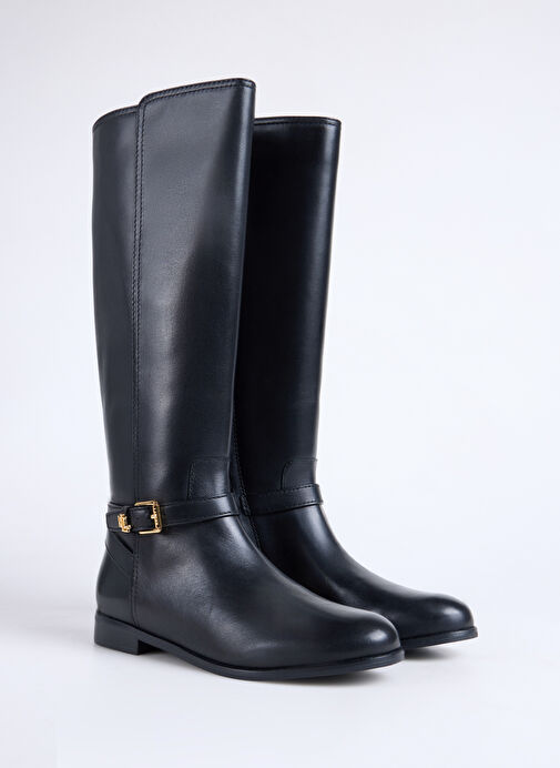 Lauren Ralph Lauren Siyah Kadın Deri Çizme 802967769001 - Görsel 3