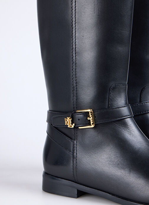 Lauren Ralph Lauren Siyah Kadın Deri Çizme 802967769001 - Görsel 6