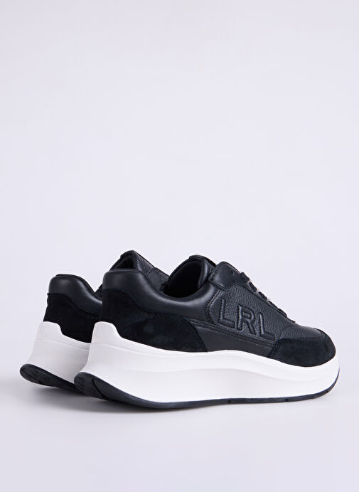 Lauren Ralph Lauren Siyah Kadın Deri Sneaker 802974376002 - Görsel 4