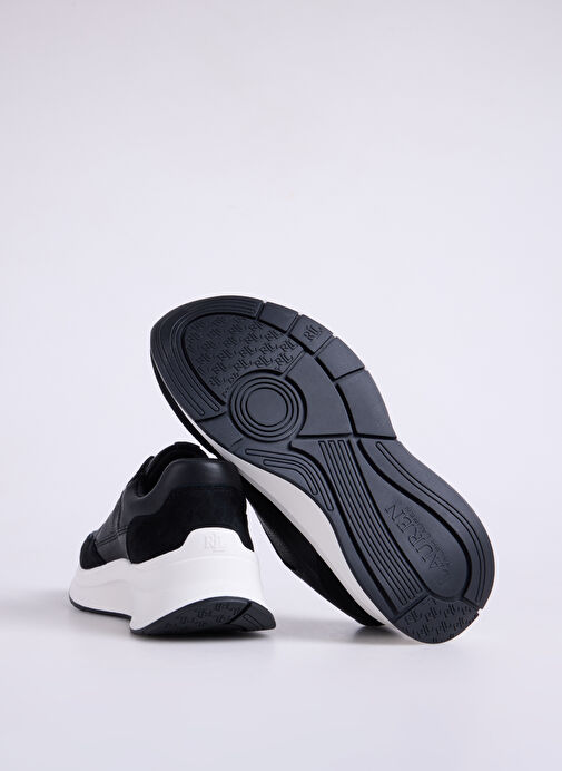 Lauren Ralph Lauren Siyah Kadın Deri Sneaker 802974376002 - Görsel 5