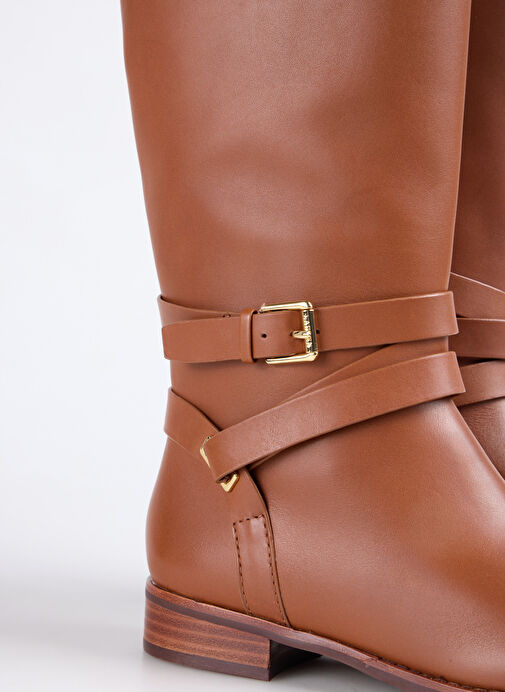 Lauren Ralph Lauren Kahverengi Kadın Deri Çizme 802974384001 - Görsel 6