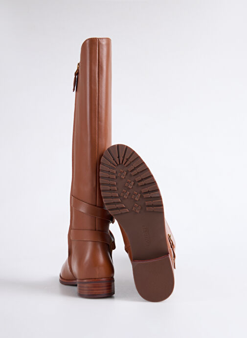 Lauren Ralph Lauren Kahverengi Kadın Deri Çizme 802974384001 - Görsel 5