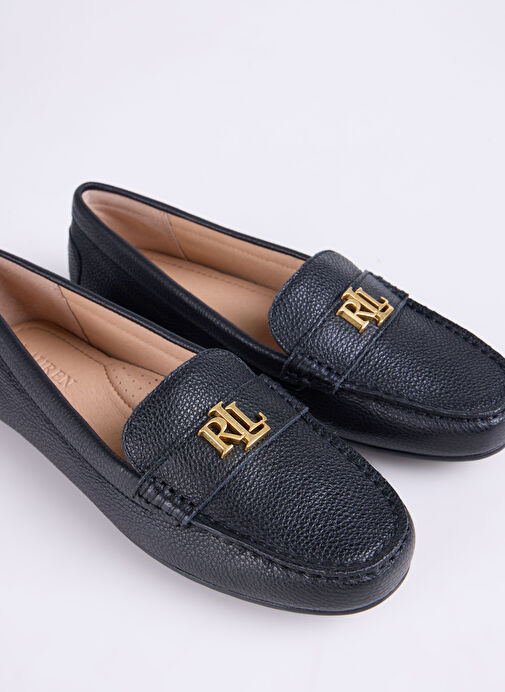 Lauren Ralph Lauren Siyah Kadın Deri Loafer 802942768001 - Görsel 6