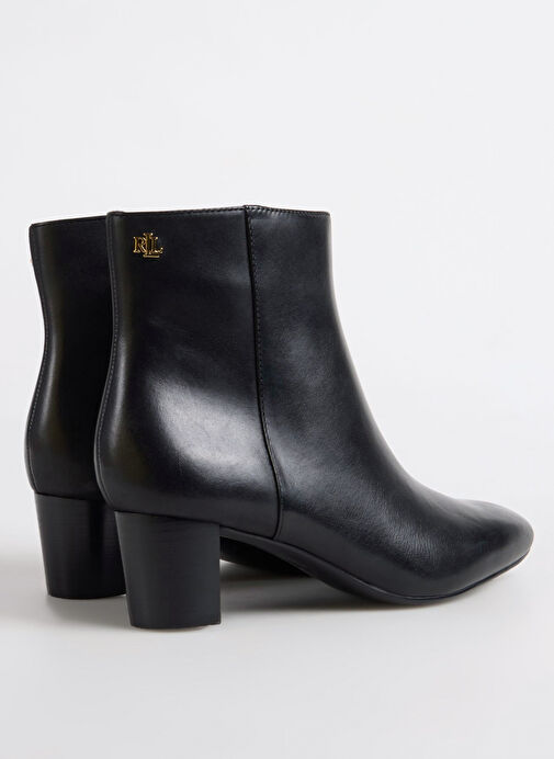 Lauren Ralph Lauren Siyah Kadın Deri Topuklu Bot 802967842001 - Görsel 4
