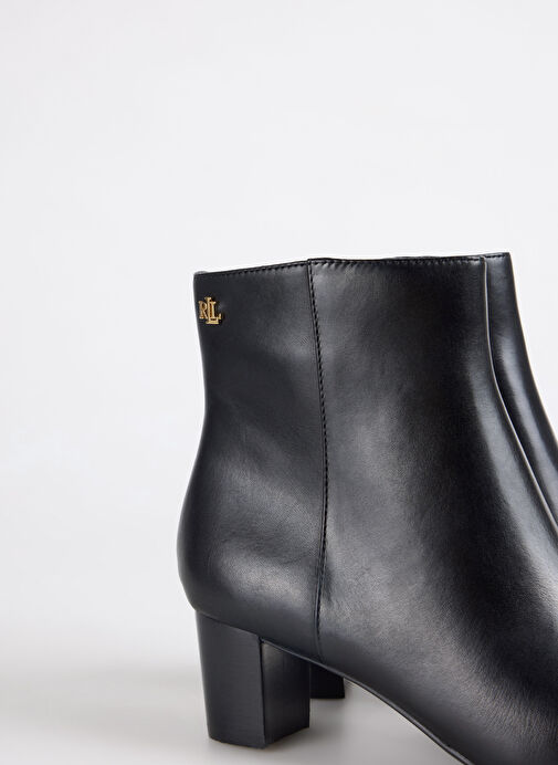 Lauren Ralph Lauren Siyah Kadın Deri Topuklu Bot 802967842001 - Görsel 6