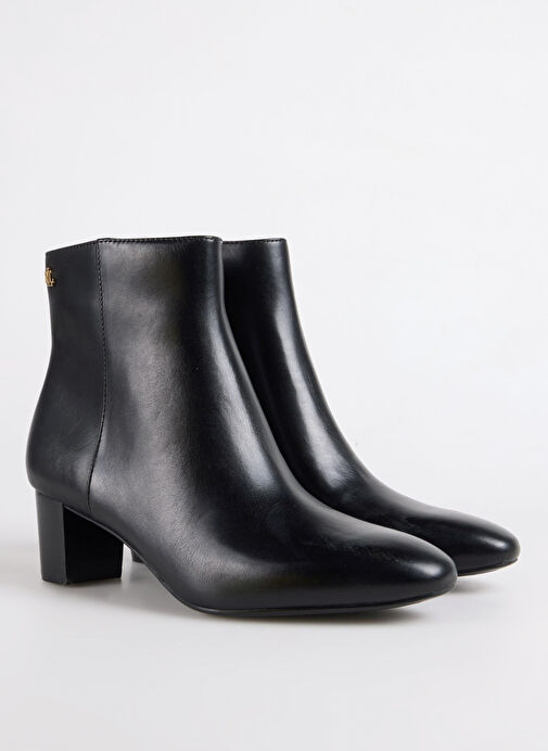 Lauren Ralph Lauren Siyah Kadın Deri Topuklu Bot 802967842001 - Görsel 3