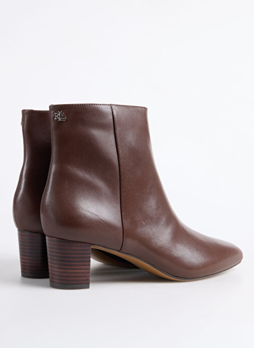 Lauren Ralph Lauren Kahverengi Kadın Deri Topuklu Bot 802974503002 - Görsel 4