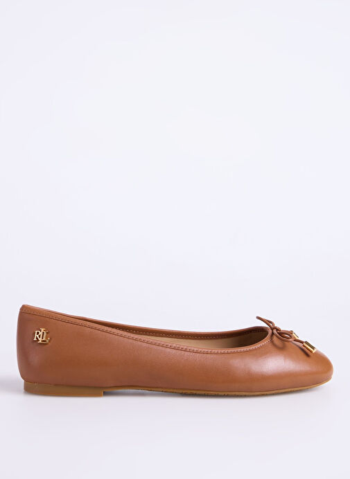 Lauren Ralph Lauren Taba Kadın Deri Babet 802940603002 - Görsel 2