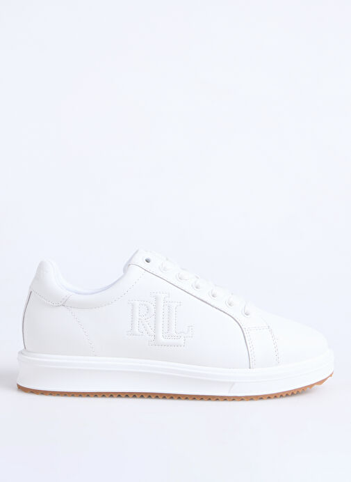 Lauren Ralph Lauren Beyaz Kadın Deri Sneaker 802959228001 - Görsel 2