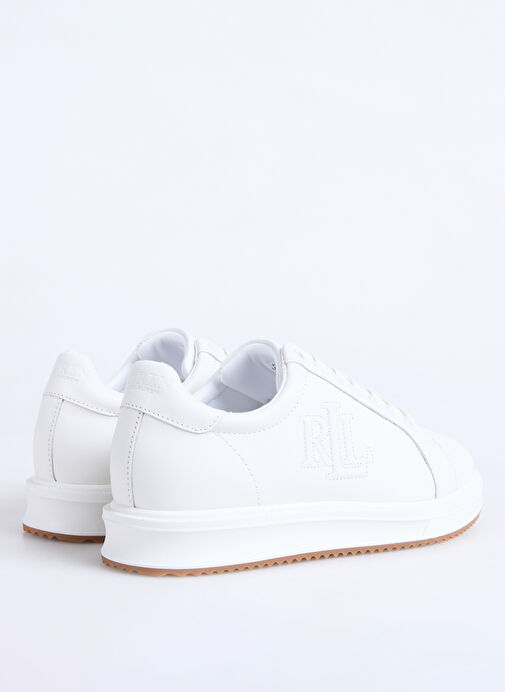 Lauren Ralph Lauren Beyaz Kadın Deri Sneaker 802959228001 - Görsel 4
