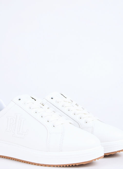 Lauren Ralph Lauren Beyaz Kadın Deri Sneaker 802959228001 - Görsel 6