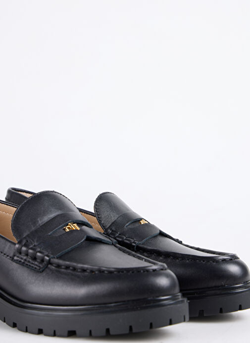 Lauren Ralph Lauren Siyah Kadın Deri Loafer 802967752001 - Görsel 6