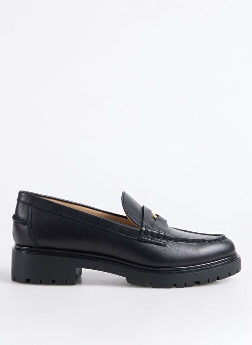 Lauren Ralph Lauren Siyah Kadın Deri Loafer 802967752001 - Görsel 2