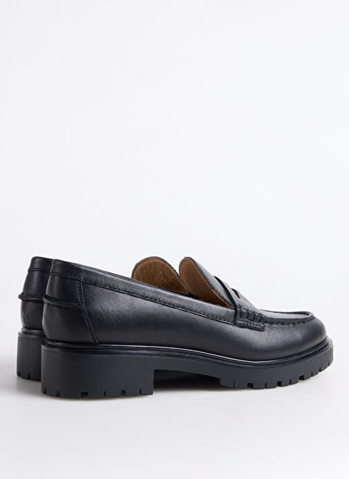 Lauren Ralph Lauren Siyah Kadın Deri Loafer 802967752001 - Görsel 4