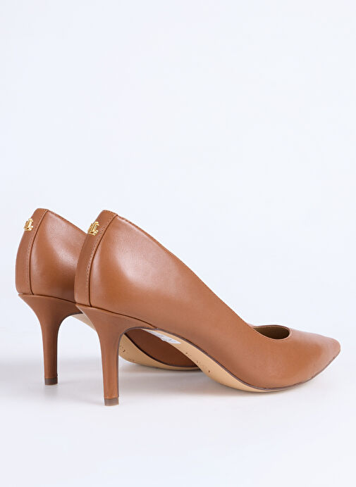 Lauren Ralph Lauren Taba Kadın Deri Topuklu Ayakkabı 802972023002 - Görsel 4