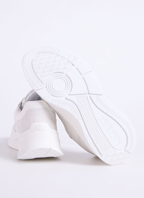 Lauren Ralph Lauren Beyaz Kadın Deri Sneaker 802969384001 - Görsel 5