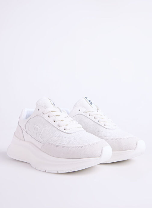 Lauren Ralph Lauren Beyaz Kadın Deri Sneaker 802969384001 - Görsel 3