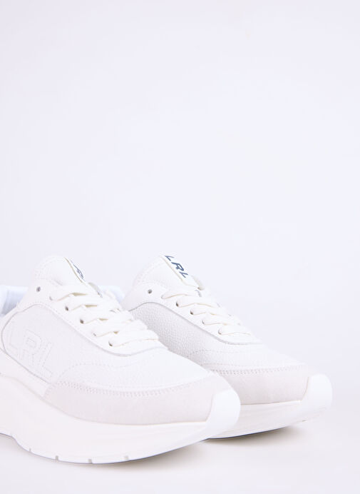 Lauren Ralph Lauren Beyaz Kadın Deri Sneaker 802969384001 - Görsel 6