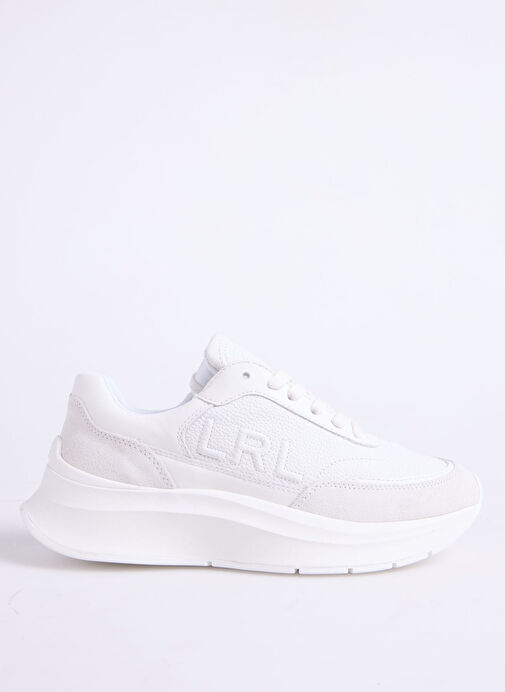 Lauren Ralph Lauren Beyaz Kadın Deri Sneaker 802969384001 - Görsel 2
