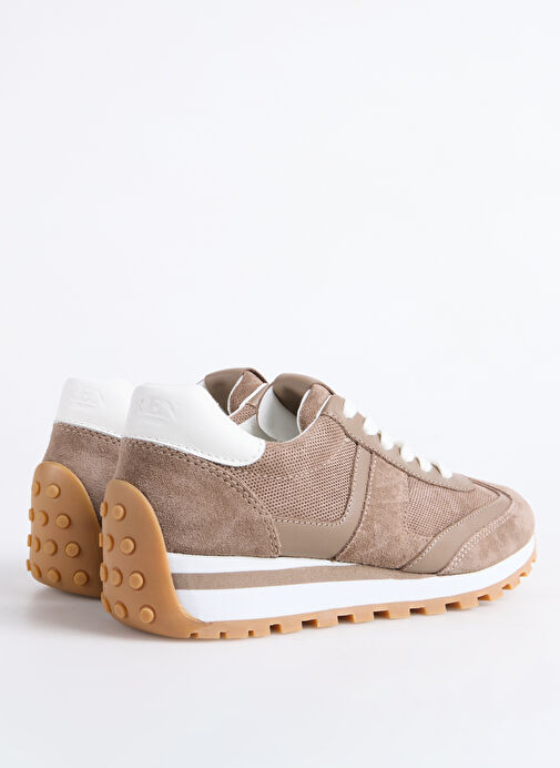 Lauren Ralph Lauren Taba Kadın Deri Sneaker 802980567003 - Görsel 4