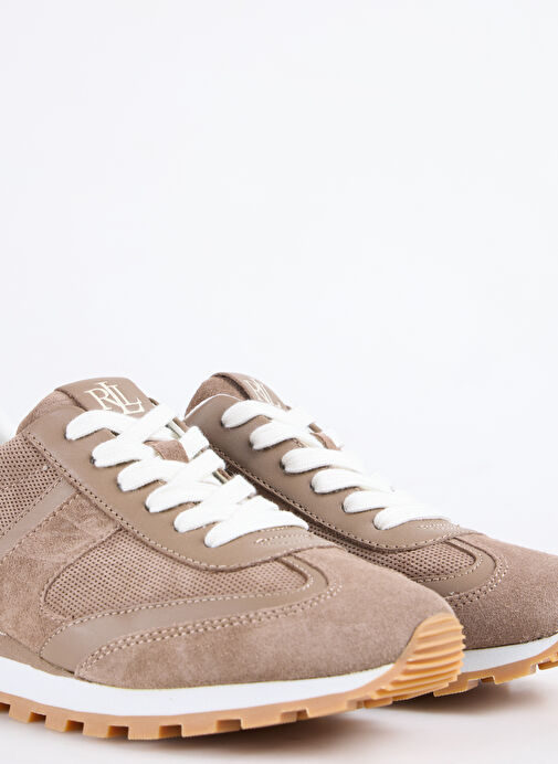 Lauren Ralph Lauren Taba Kadın Deri Sneaker 802980567003 - Görsel 6