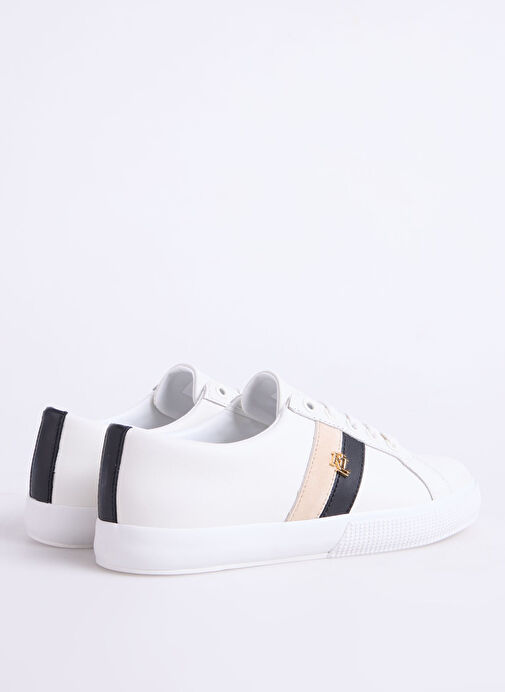 Lauren Ralph Lauren Beyaz Kadın Deri Sneaker 802979187001 - Görsel 4