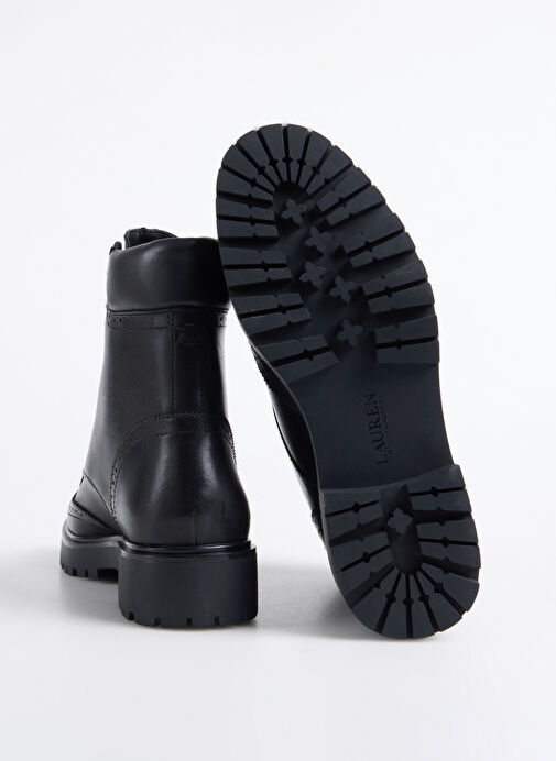 Lauren Ralph Lauren Siyah Kadın Deri Bot 802980063001 - Görsel 5
