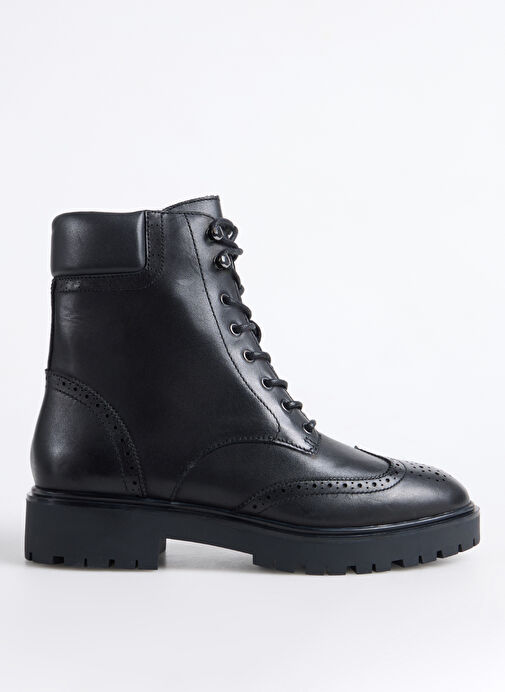 Lauren Ralph Lauren Siyah Kadın Deri Bot 802980063001 - Görsel 2