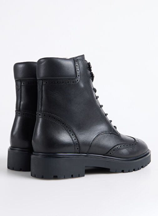 Lauren Ralph Lauren Siyah Kadın Deri Bot 802980063001 - Görsel 4