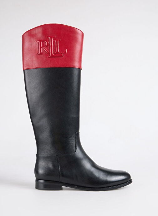 Lauren Ralph Lauren Siyah Kadın Deri Çizme 802980557001 - Görsel 2