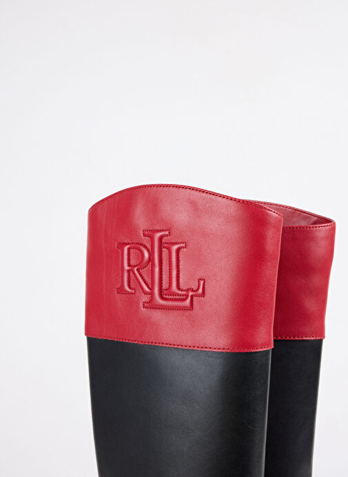 Lauren Ralph Lauren Siyah Kadın Deri Çizme 802980557001 - Görsel 6