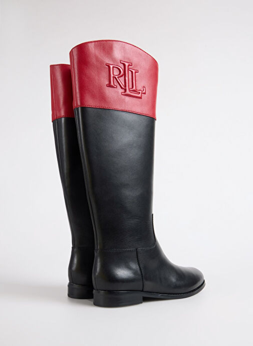 Lauren Ralph Lauren Siyah Kadın Deri Çizme 802980557001 - Görsel 4