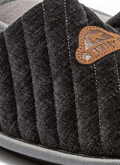 Twigy Gri Erkek Ev Terliği TW NİCOLA - Görsel 3